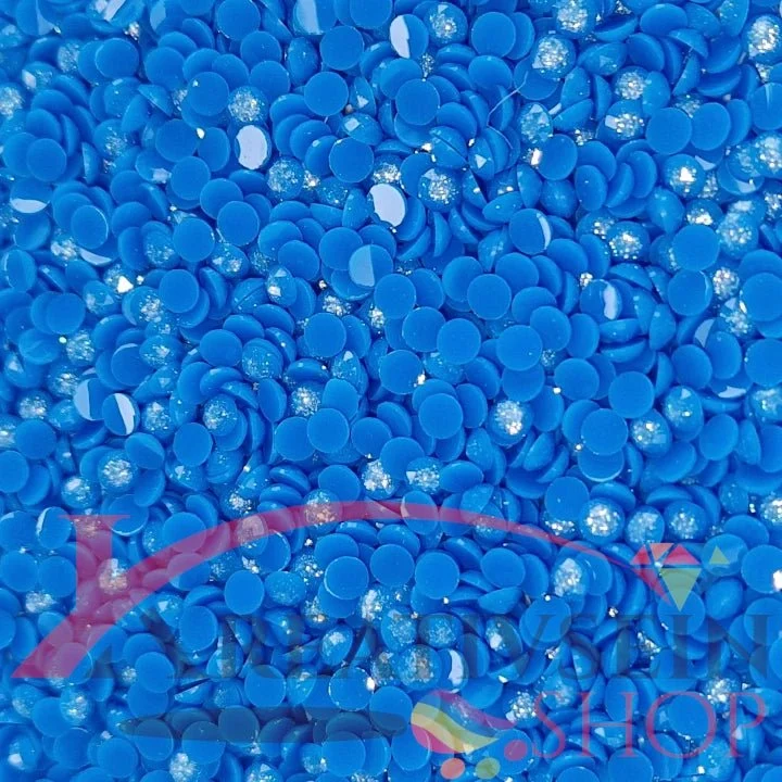 DMC 995 Electric Blue DK - runde Steine - Fairy Dust - Diamond Painting