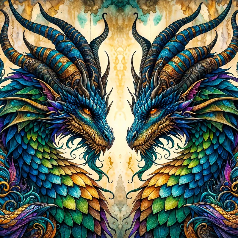5D Diamond Painting – Drachenblick der Ewigkeit