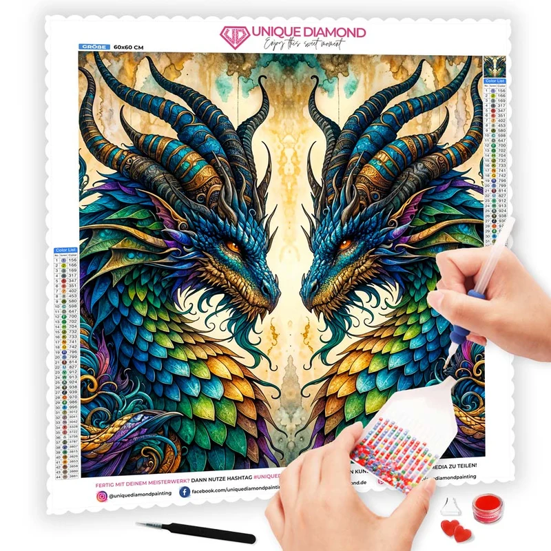 5D Diamond Painting – Drachenblick der Ewigkeit