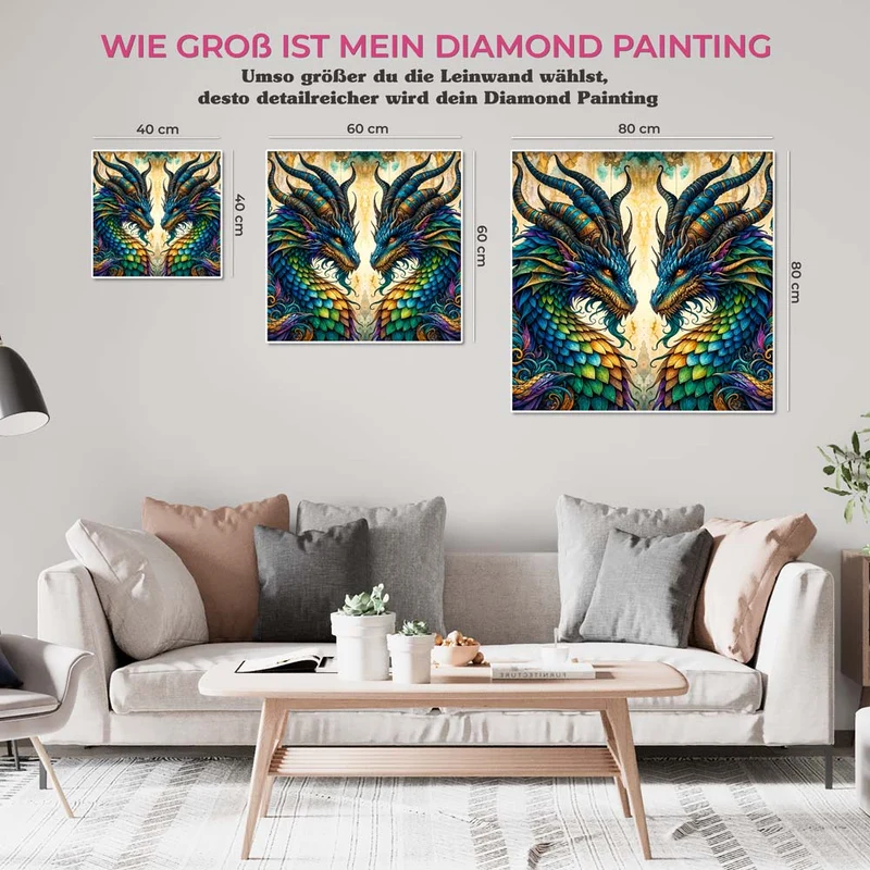 5D Diamond Painting – Drachenblick der Ewigkeit