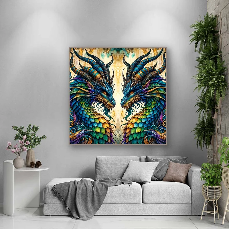 5D Diamond Painting – Drachenblick der Ewigkeit