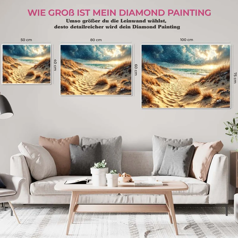 5D Diamond Painting – Goldene Dünen