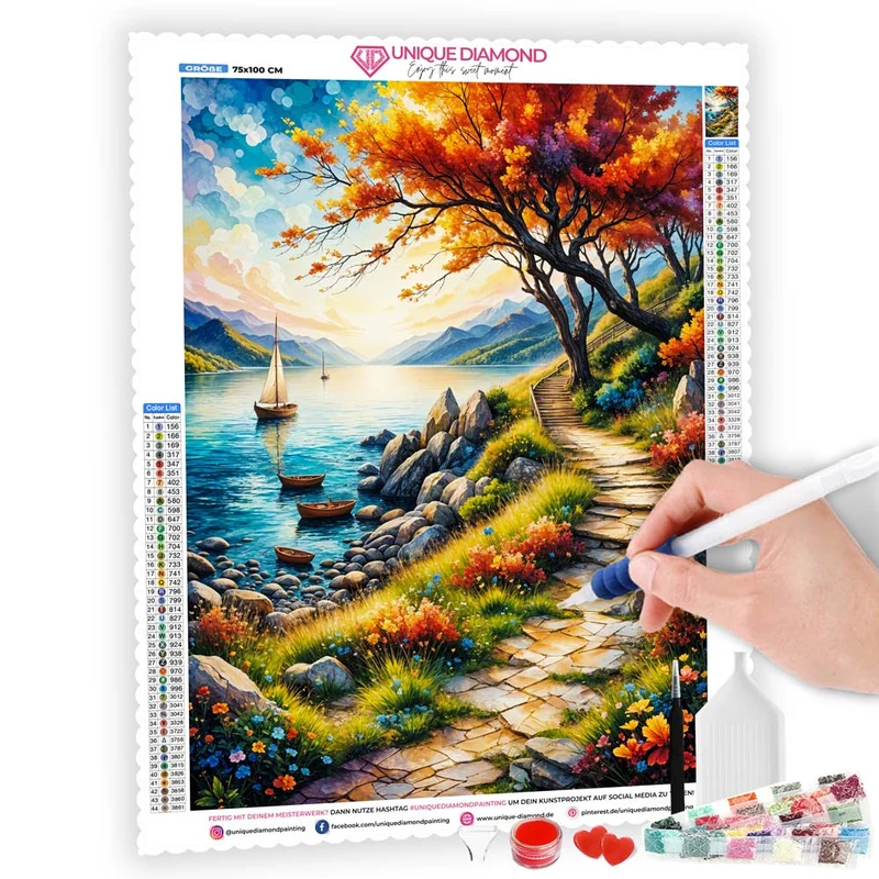 5D Diamond Painting – Pfad des Lichts