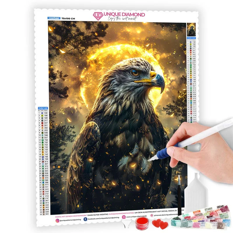 5D Diamond Painting – Mondwächter