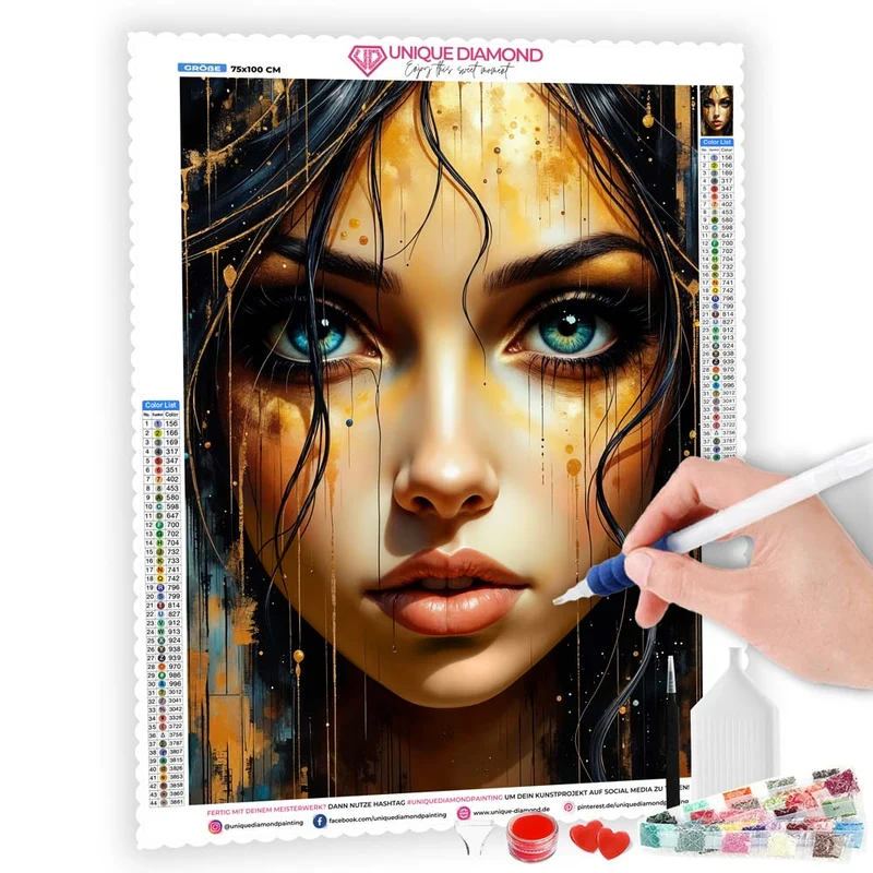 5D Diamond Painting – Goldene Vision