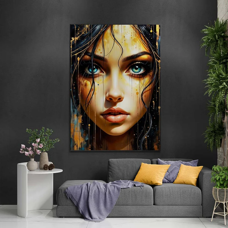 5D Diamond Painting – Goldene Vision