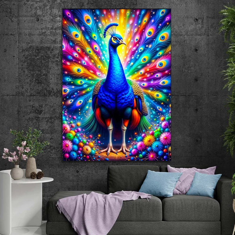 5D Diamond Painting – Königlicher Pfau