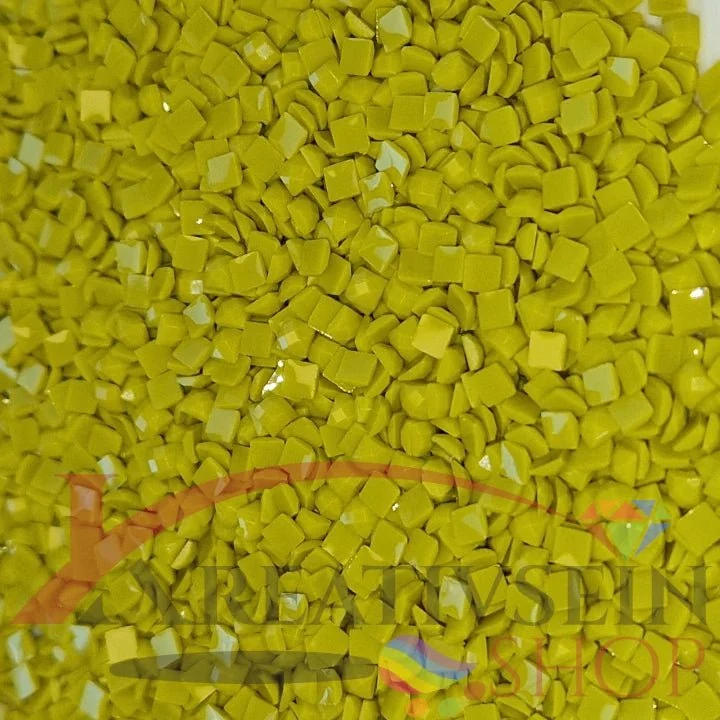 DMC 166 Lime Green - eckige Steine - Diamond Painting