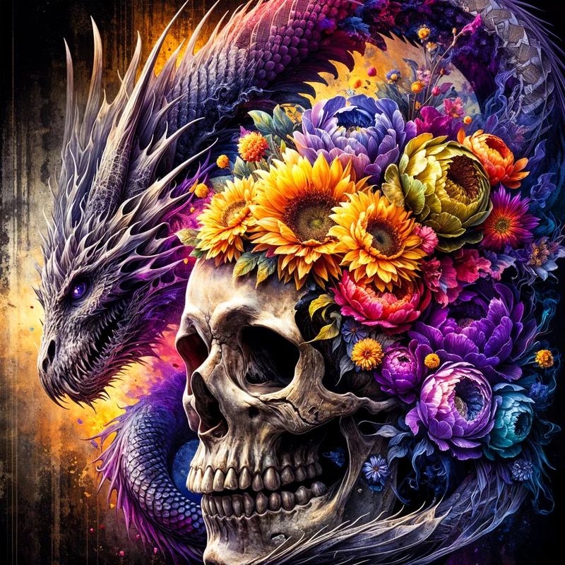 5D Diamond Painting – Drachenblüte