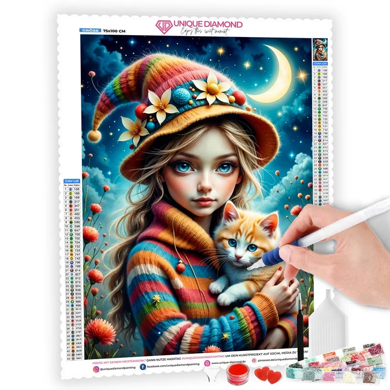 5D Diamond Painting – Mondscheinzauber