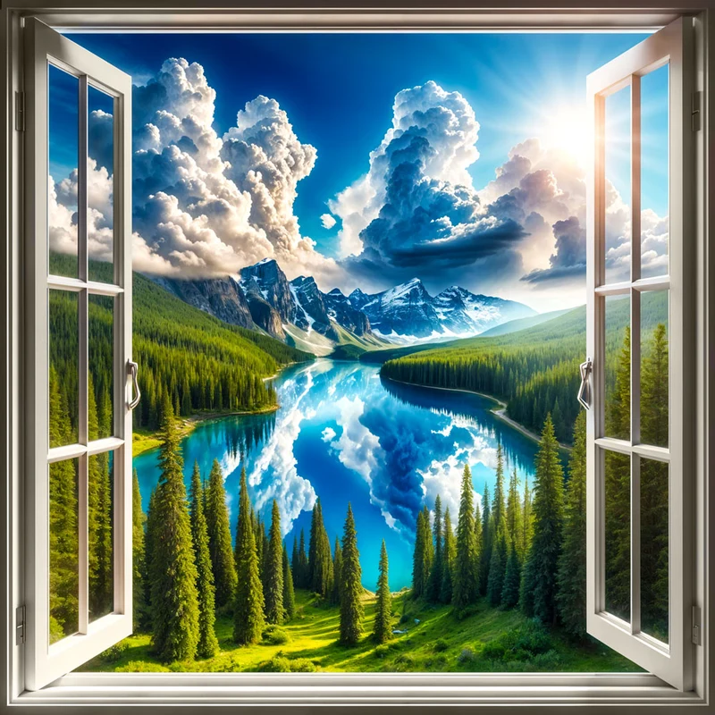 5D Diamond Painting – Fenster zur Unendlichkeit