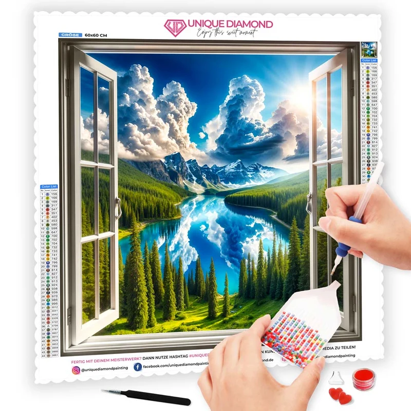 5D Diamond Painting – Fenster zur Unendlichkeit