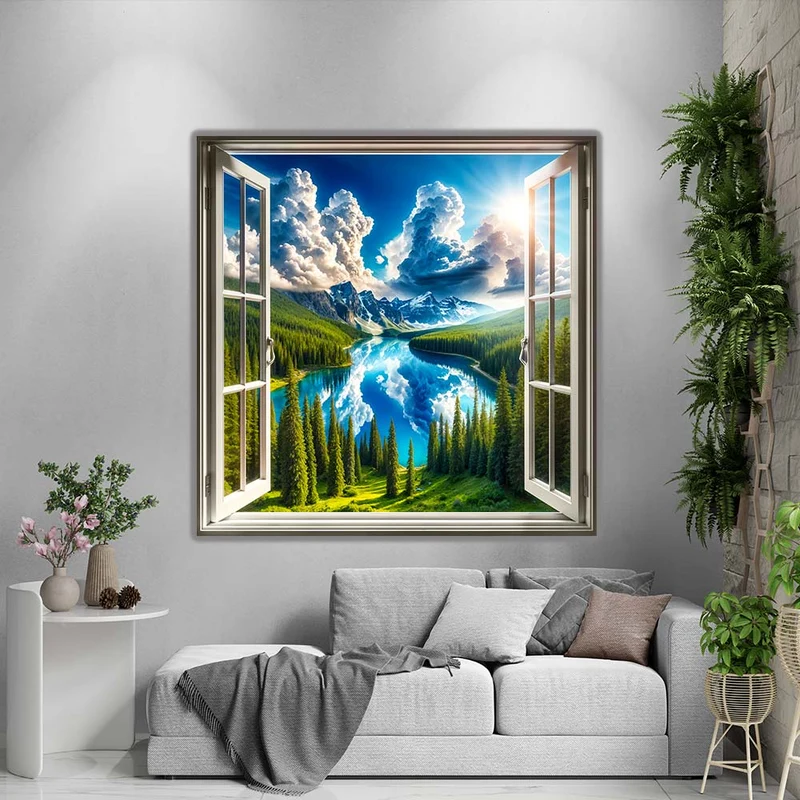 5D Diamond Painting – Fenster zur Unendlichkeit