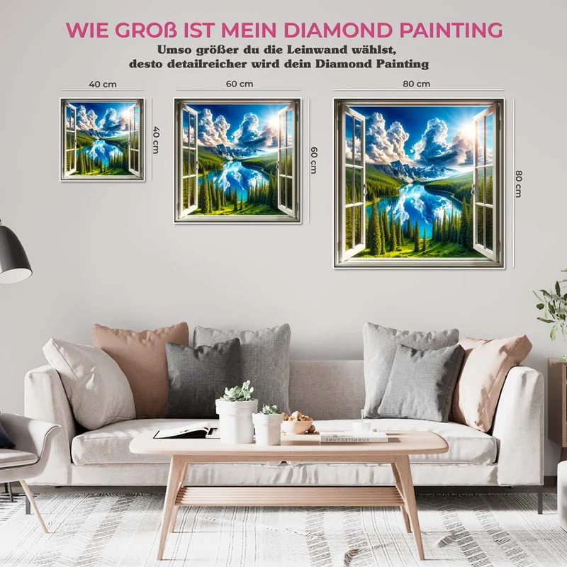 5D Diamond Painting – Fenster zur Unendlichkeit