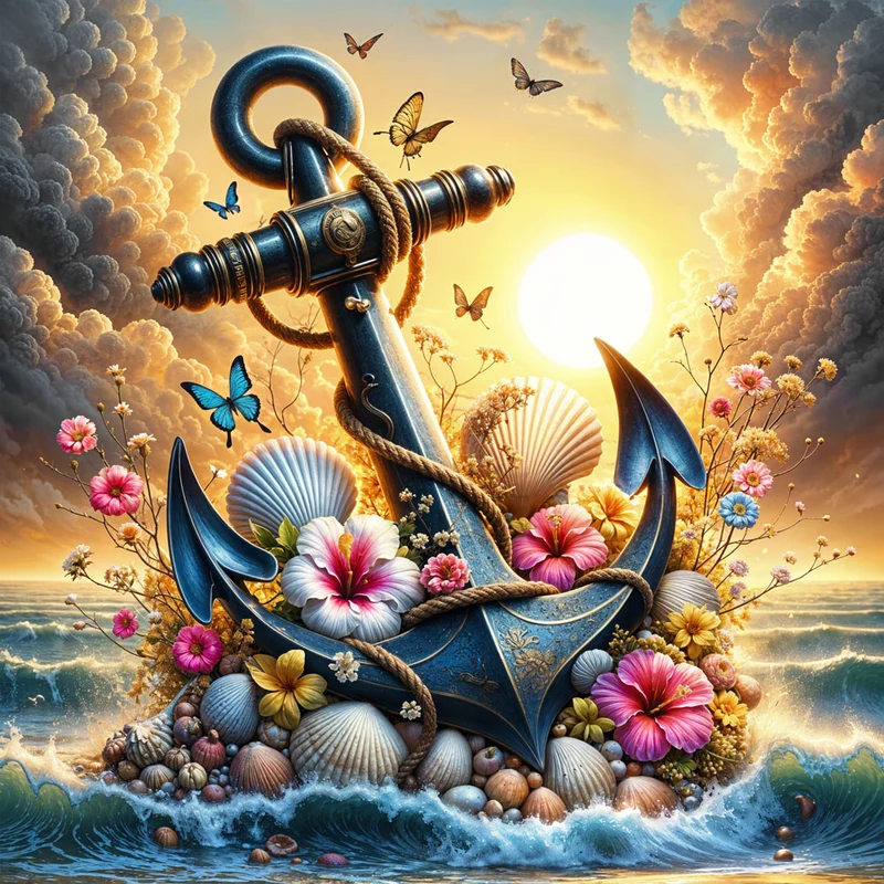 5D Diamond Painting – Anker des Lichts