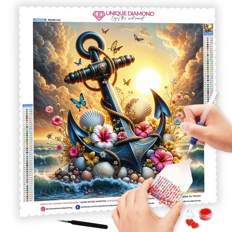 5D Diamond Painting – Anker des Lichts