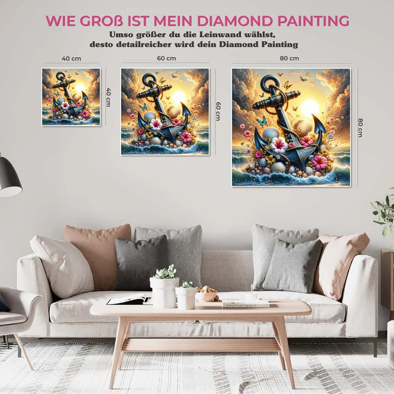 5D Diamond Painting – Anker des Lichts