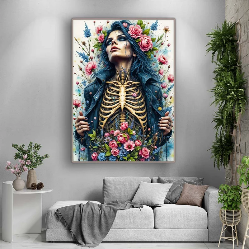 5D Diamond Painting – Blühende Vergänglichkeit