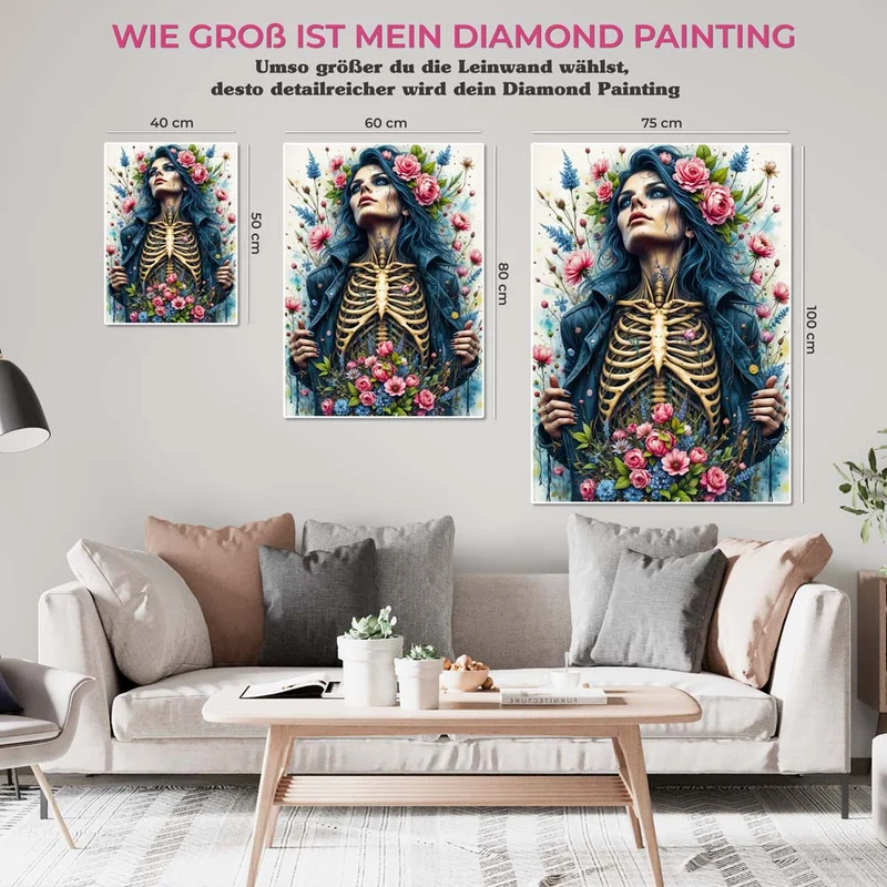 5D Diamond Painting – Blühende Vergänglichkeit