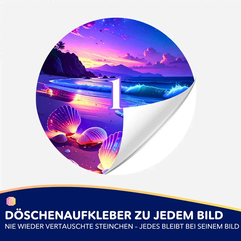Döschenaufkleber - Die Wunschmuscheln "Limited Edition"