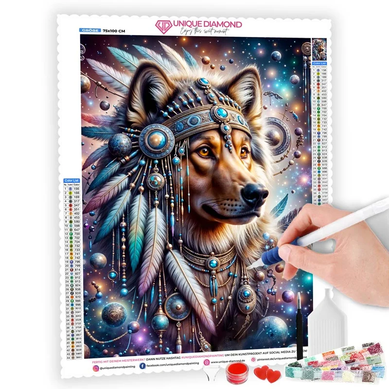 5D Diamond Painting – Spiritueller Wächter