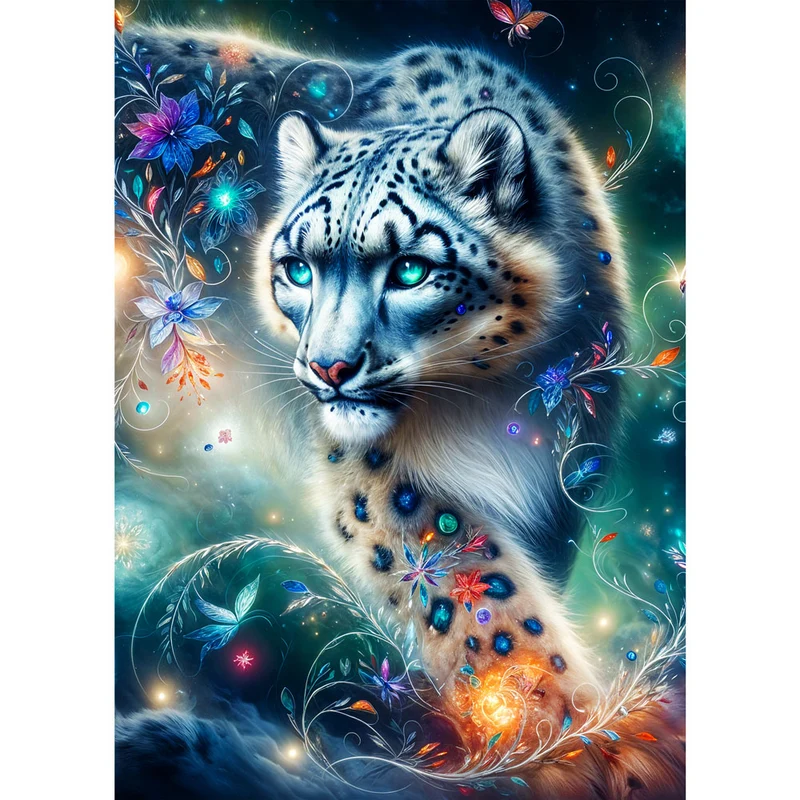5D Diamond Painting – Sternenleopard
