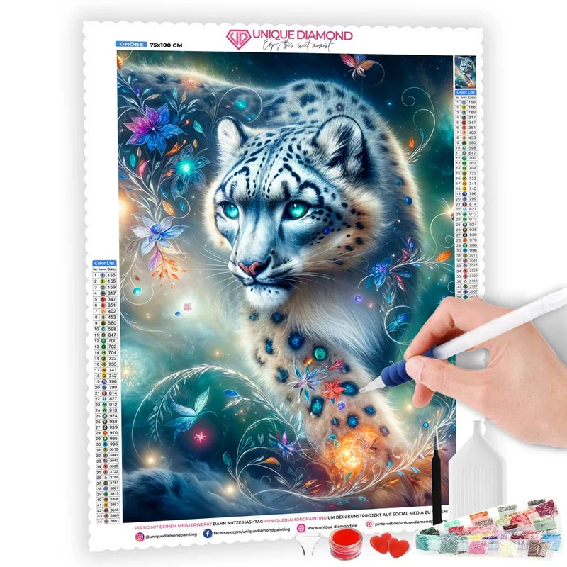 5D Diamond Painting – Sternenleopard