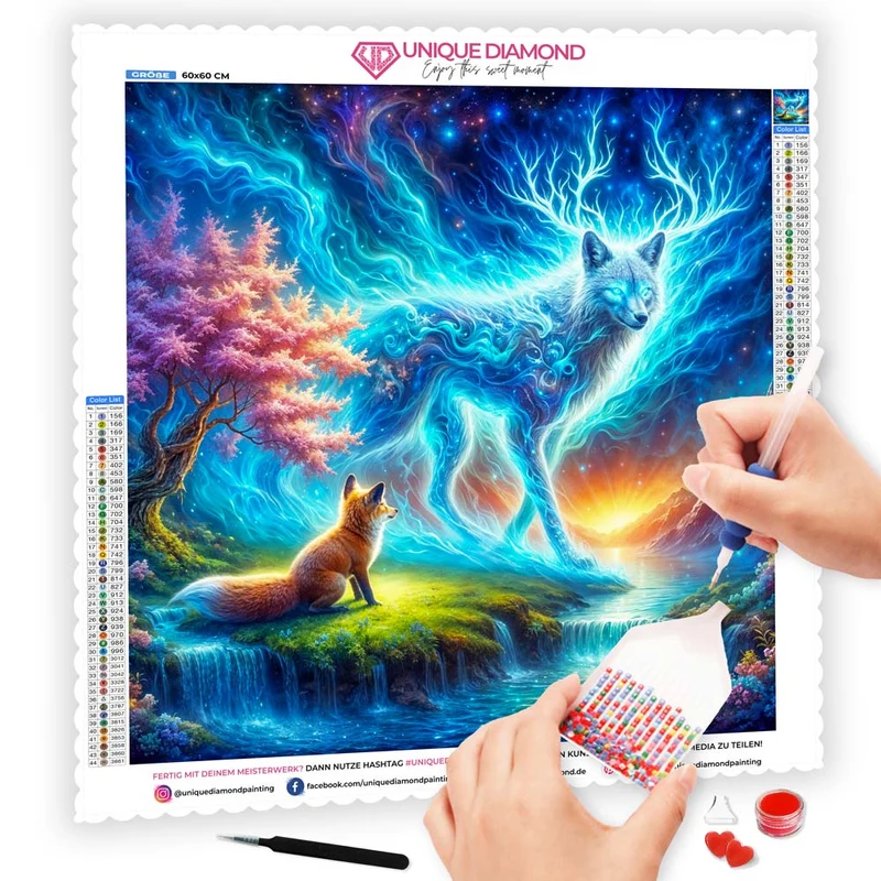 5D Diamond Painting – Mystischer Seelenfuchs