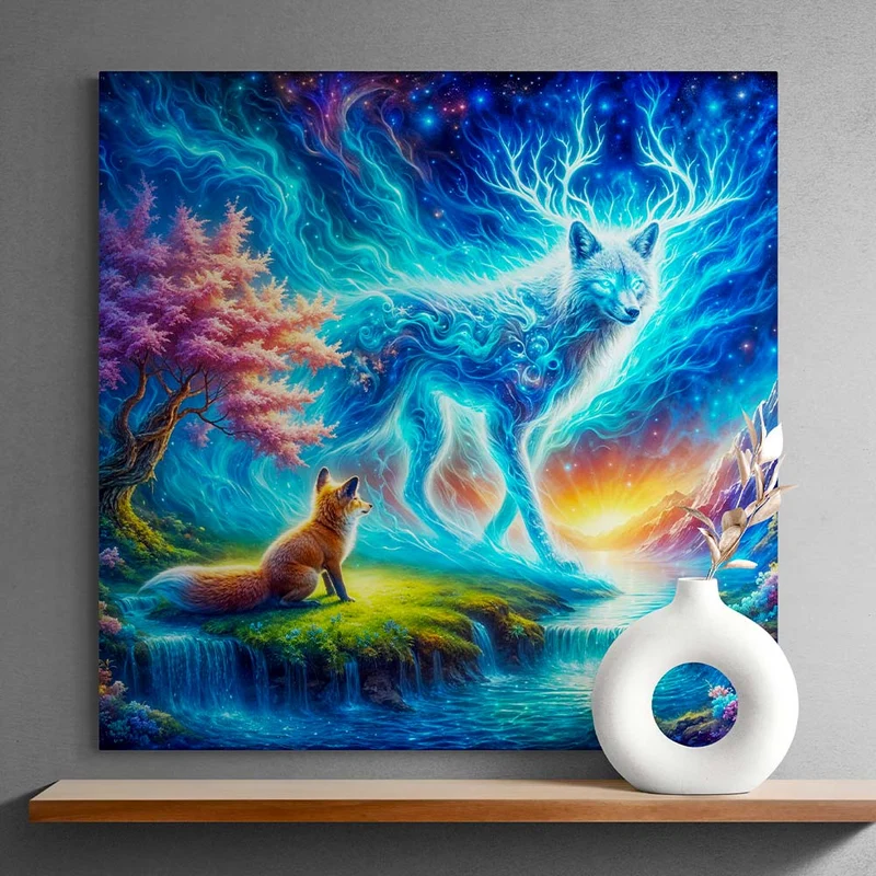5D Diamond Painting – Mystischer Seelenfuchs
