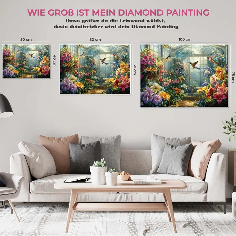5D Diamond Painting - Vogelpark