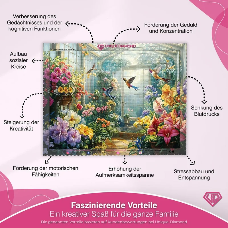 5D Diamond Painting - Vogelpark