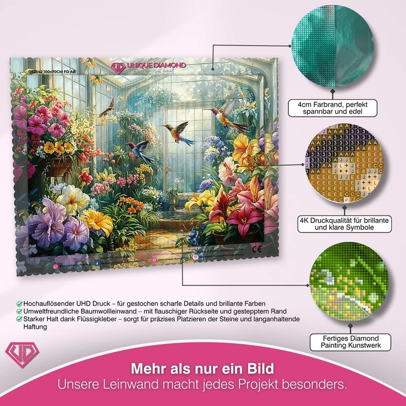 5D Diamond Painting - Vogelpark