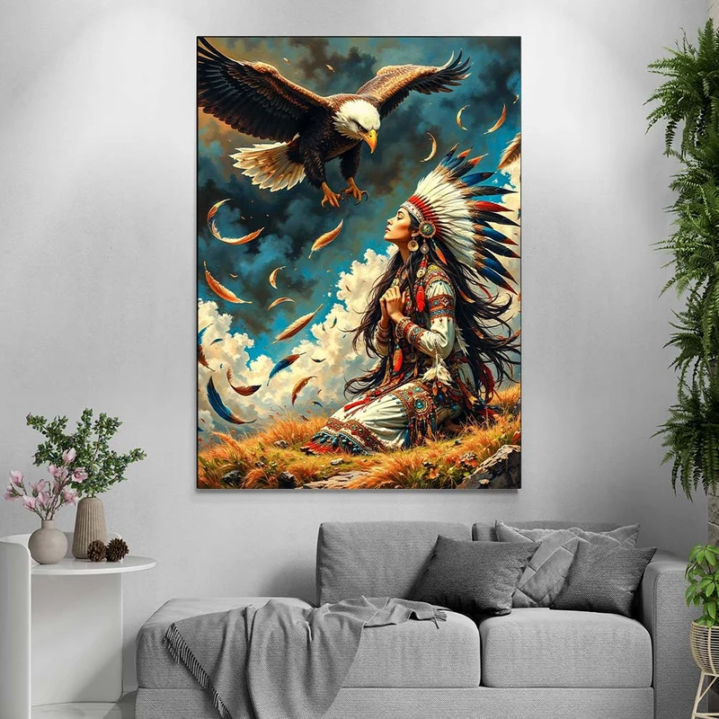 5D Diamond Painting – Ruf des Adlers