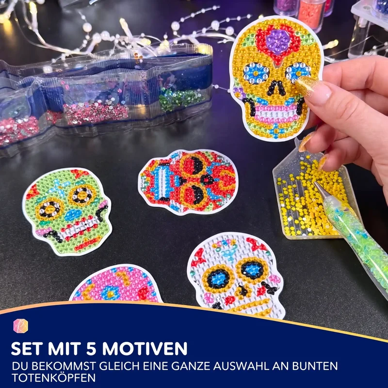 Diamond Painting Sticker - Totenköpfe