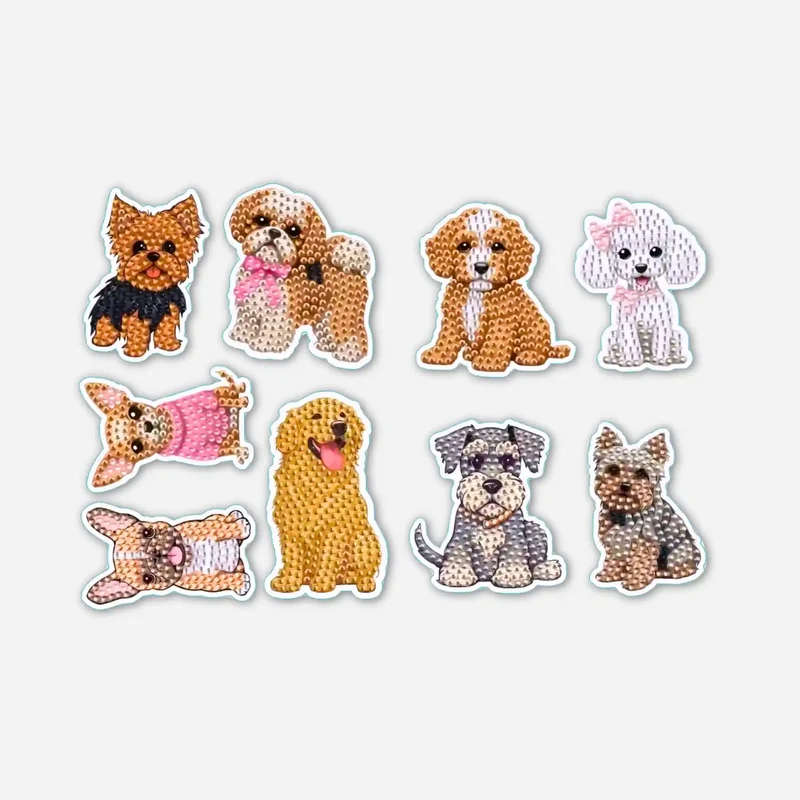 Diamond Painting Sticker - Hunde