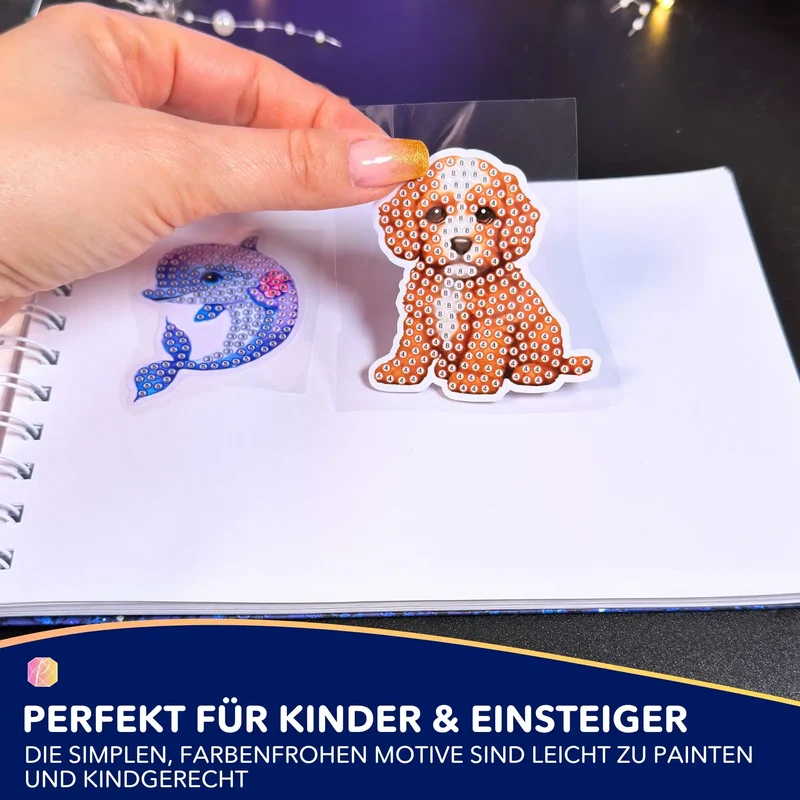 Diamond Painting Sticker - Hunde