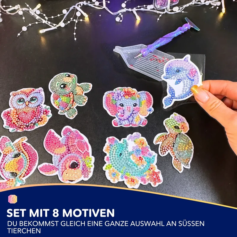 Diamond Painting Sticker - Süße Tierchen