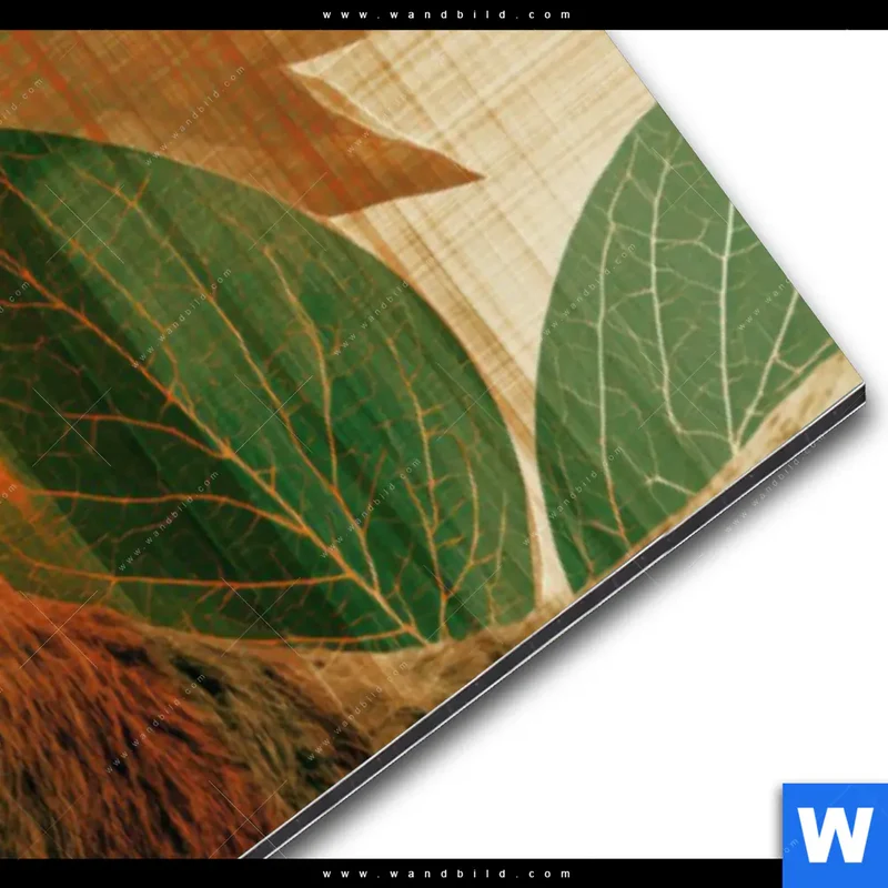 Alu-Dibond Bild | Hirsch - Waldkönig in Herbstfarben | Panorama