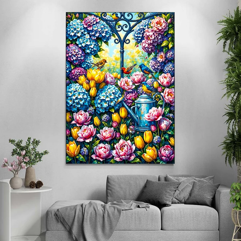 5D Diamond Painting – Blühender Gartentraum