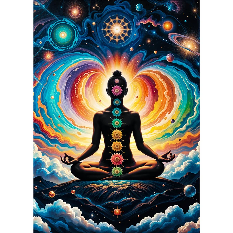 5D Diamond Painting – Kosmische Meditation