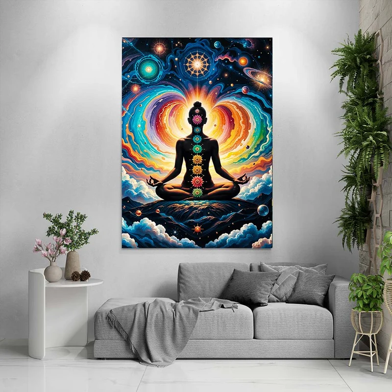 5D Diamond Painting – Kosmische Meditation