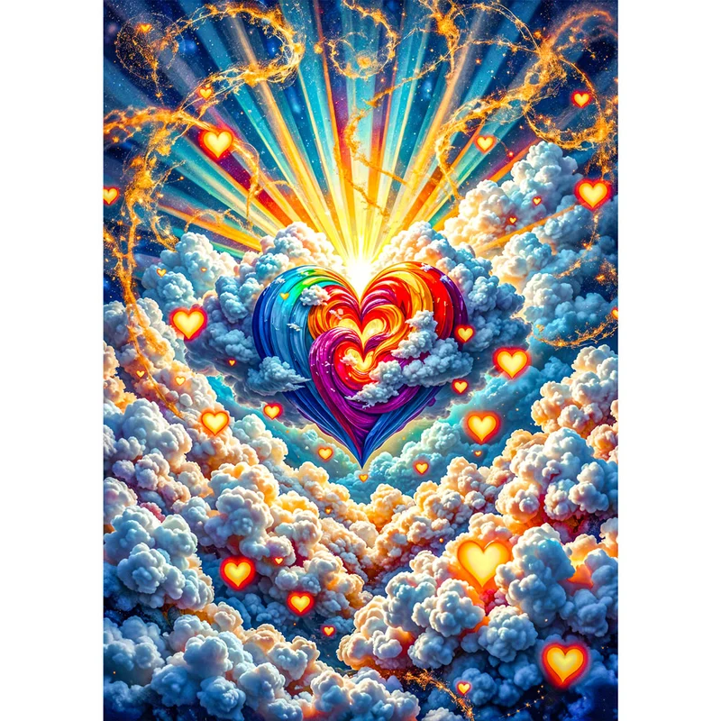5D Diamond Painting – Herz der Himmelsglut