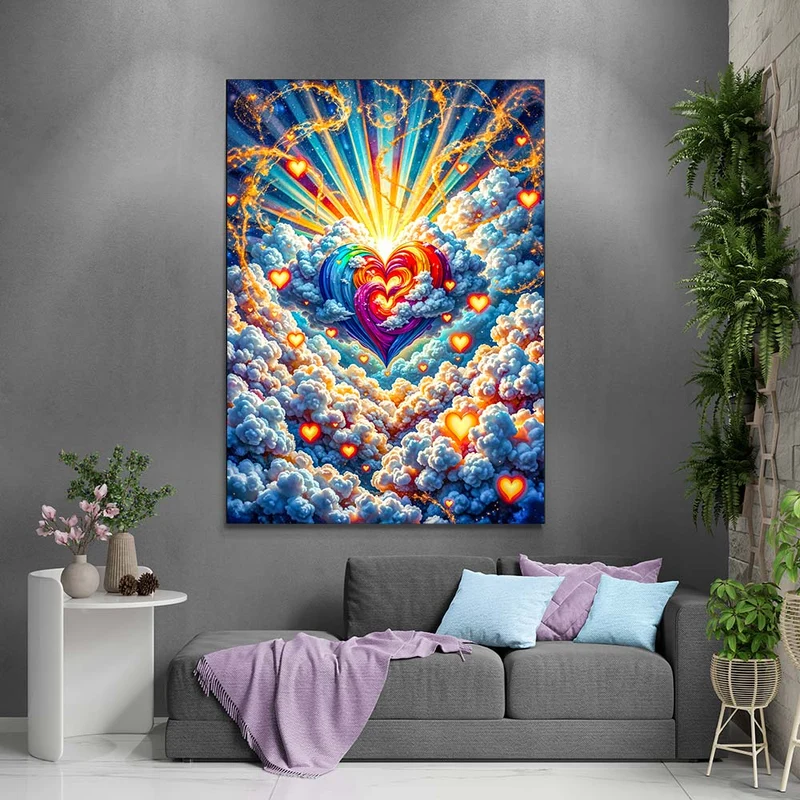 5D Diamond Painting – Herz der Himmelsglut
