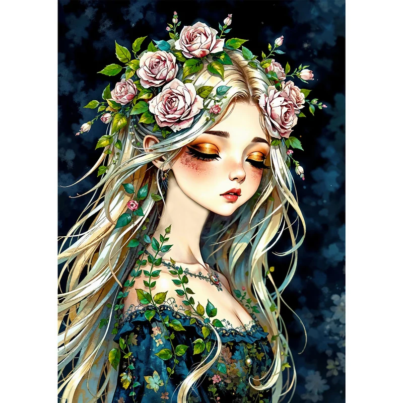 5D Diamond Painting – Rosengöttin Lysandra