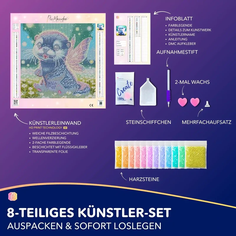 Diamond Painting - Der kleine Feenotter Mira