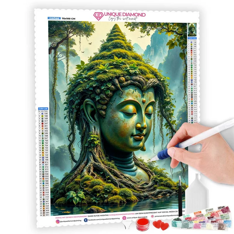 5D Diamond Painting – Naturverbundener Buddha