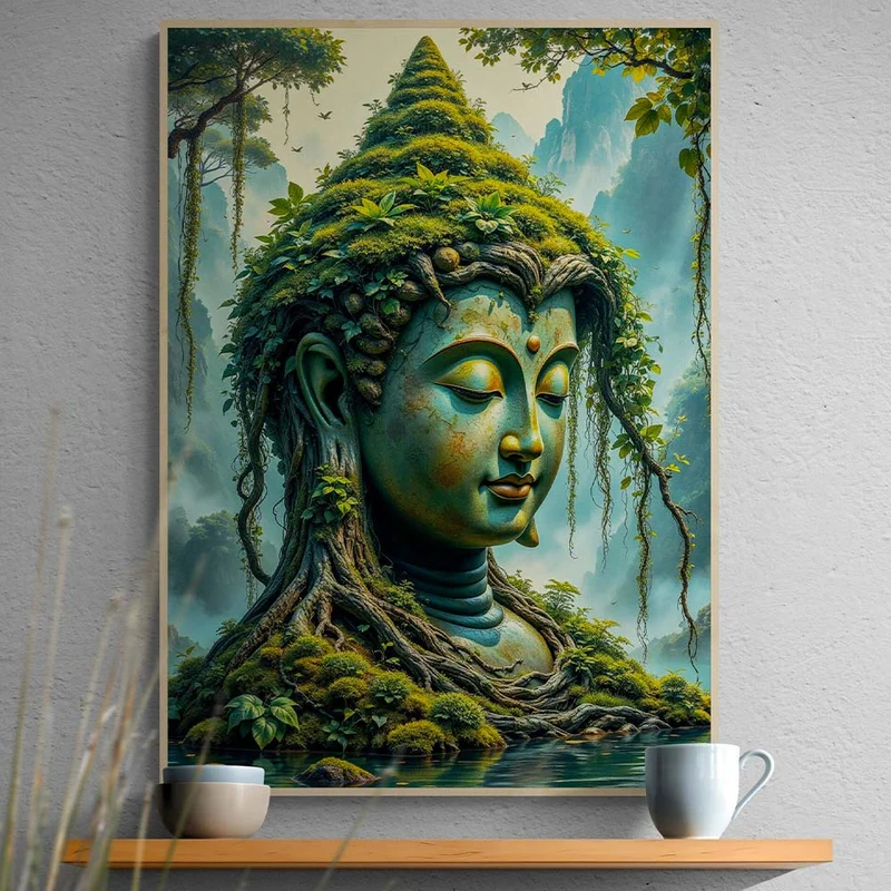 5D Diamond Painting – Naturverbundener Buddha