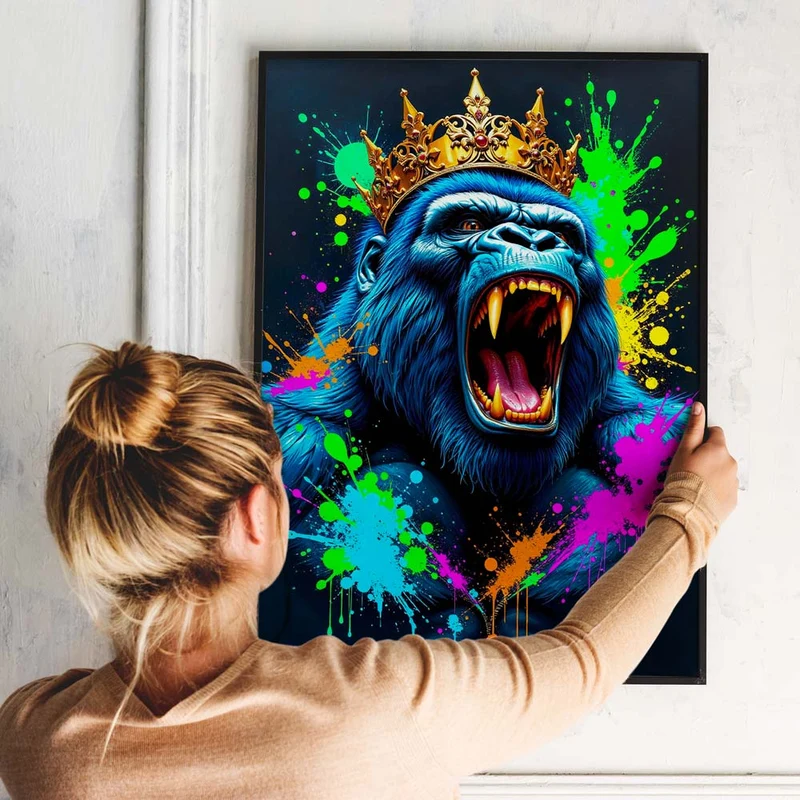 5D Diamond Painting – Königlicher Gorilla
