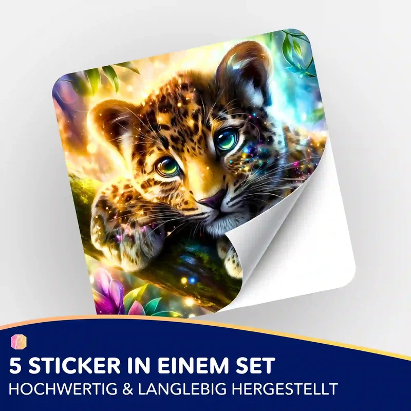 Aufkleber 5er-Set - Sonnenfunke