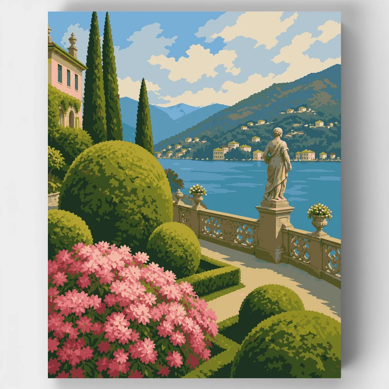 Villa Carlotta Terrace - Paint by Numbers Kit